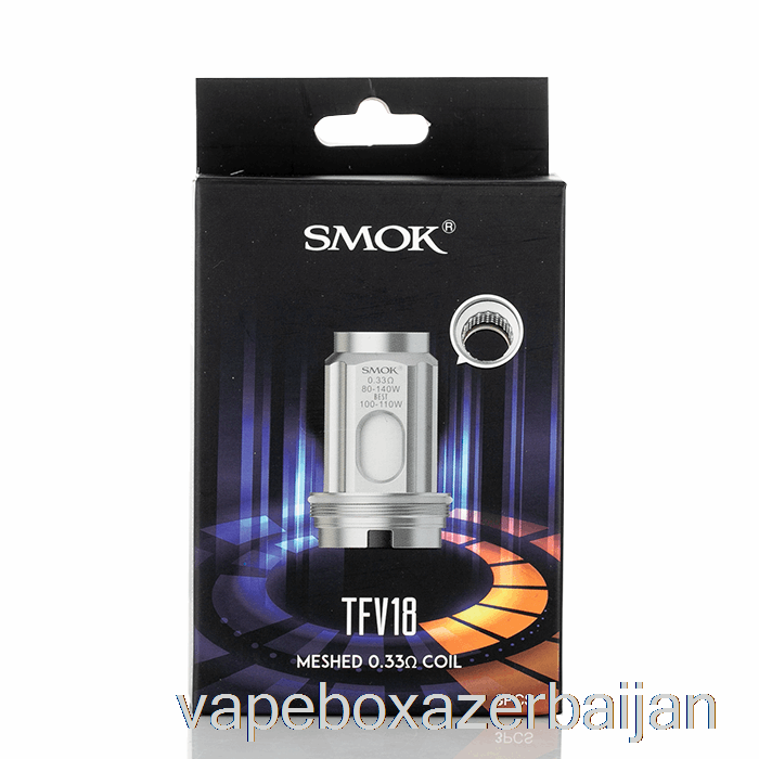 Vape Azerbaijan SMOK TFV18 Replacement Coils 0.33ohm Single Mesh Coils